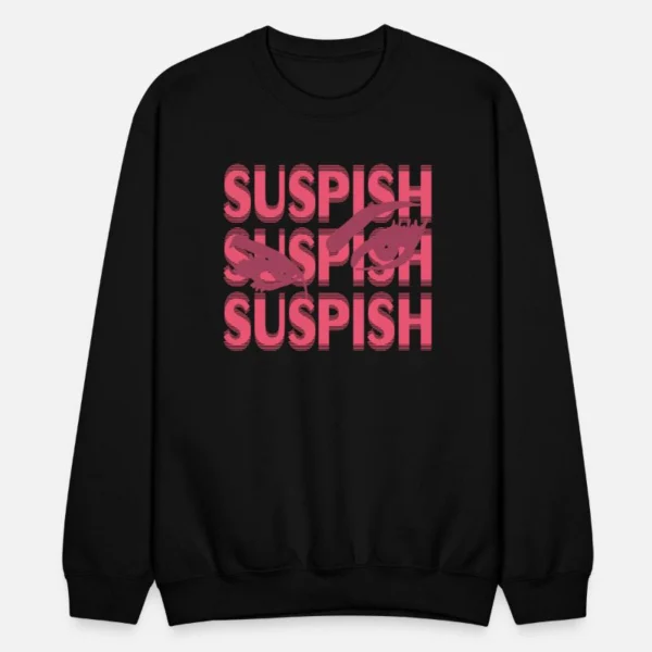 Bailey Sarian Merch Suspish Pink on Crewneck Sweatshirt