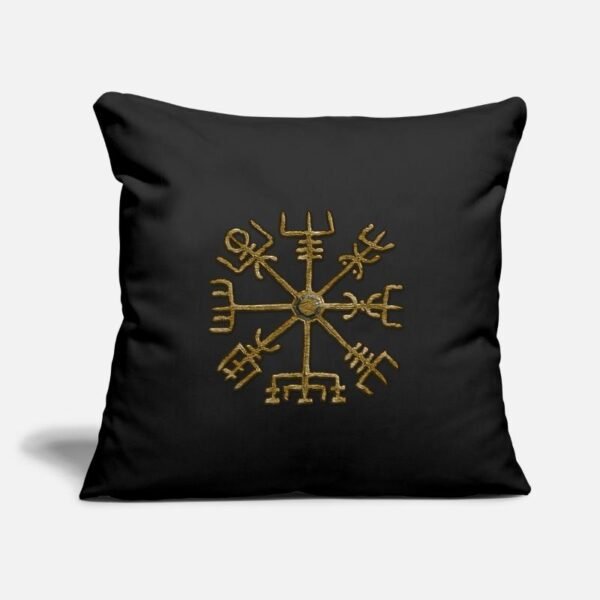 Vegvisir, Icelandic magical stave - navigator on Throw Pillow